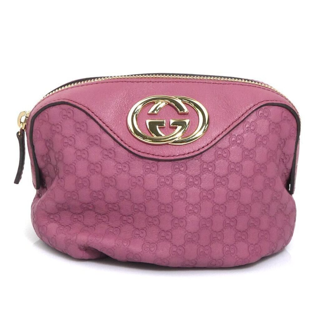 Gucci Pouch Microguccissima Leather Pink